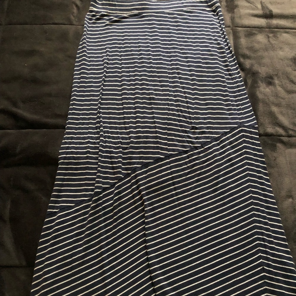 Navy and White Maxi